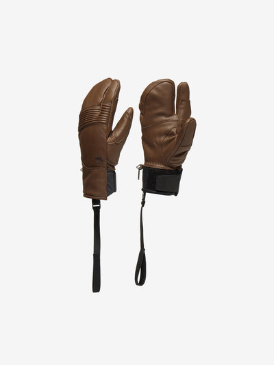 Leather 3-finger Formfitting Gloves