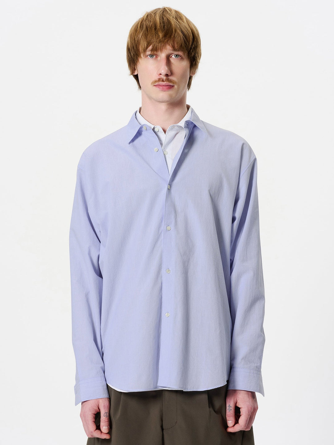 Goldwin GL56147 サイズ2 Fine Cotton Seersucker Striped Shirt – Goldwin Korea