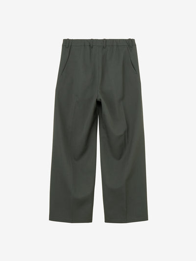 One Tuck Straight Wool Pants