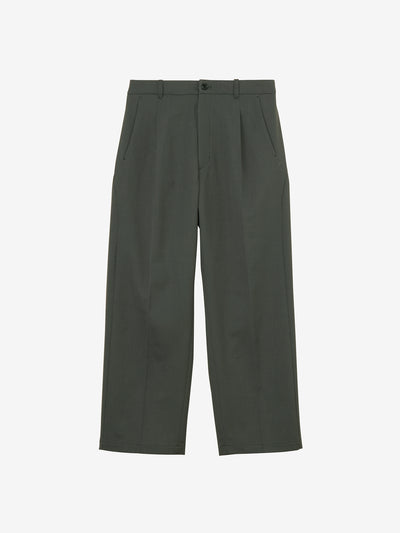 One Tuck Straight Wool Pants