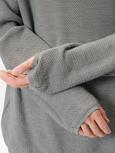 Perforated Wholegarment Knit Top