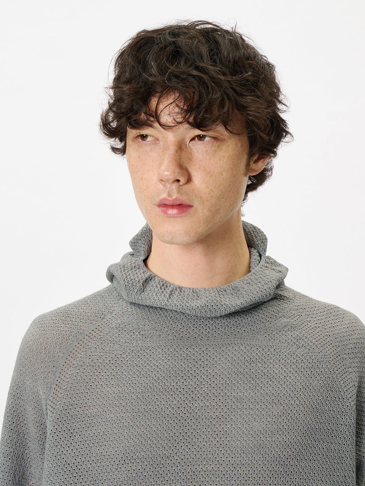 Perforated Wholegarment Knit Top