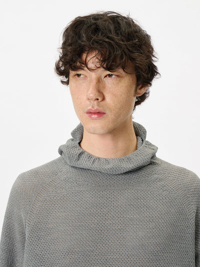 Perforated Wholegarment Knit Top