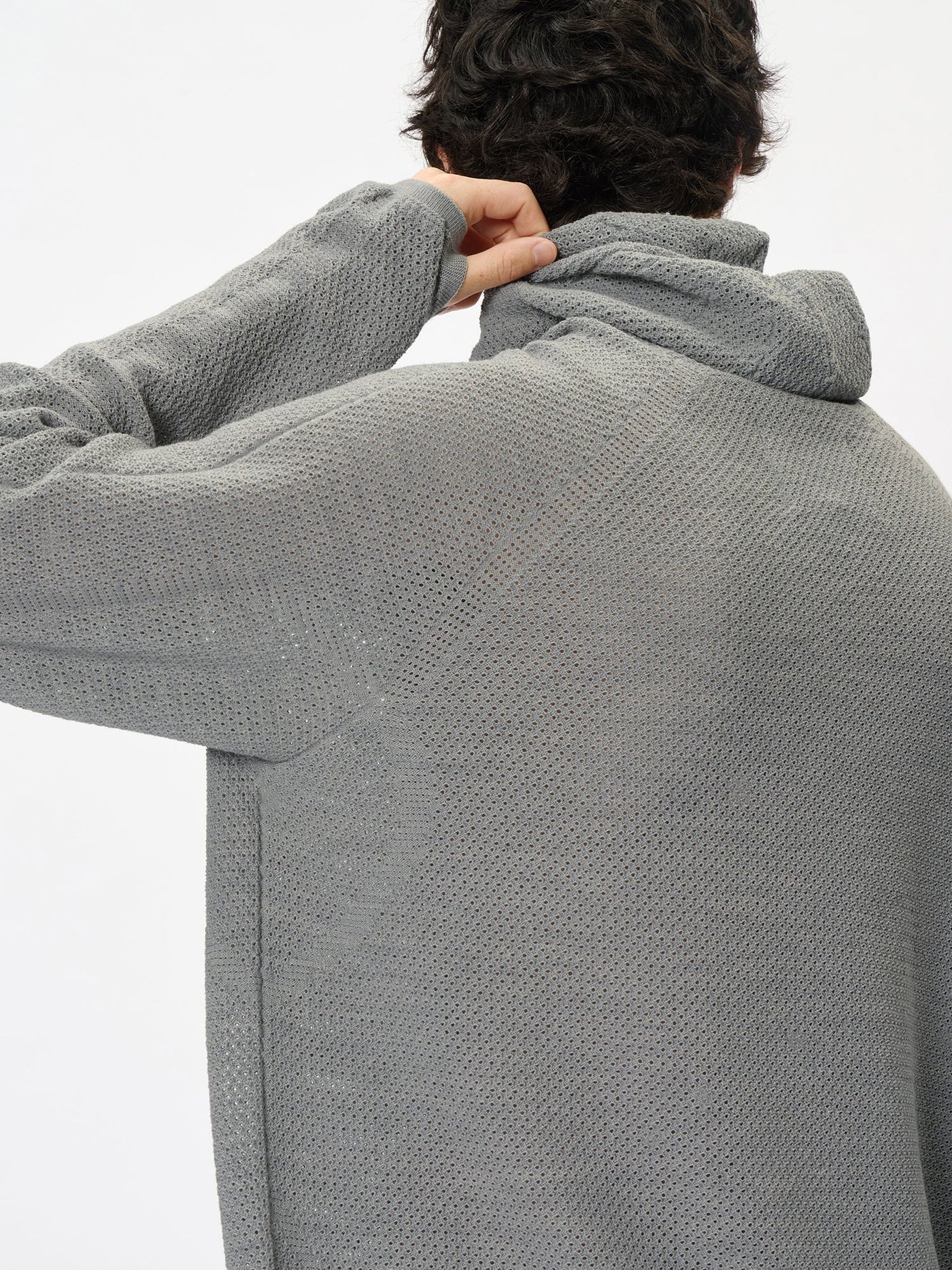 Perforated Wholegarment Knit Top