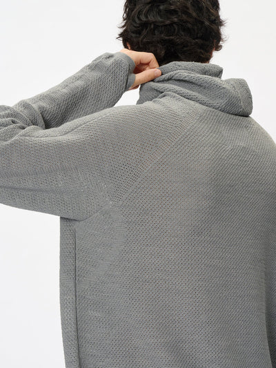 Perforated Wholegarment Knit Top