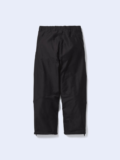 Cotton Silk Blend Helicoid Wide Pants