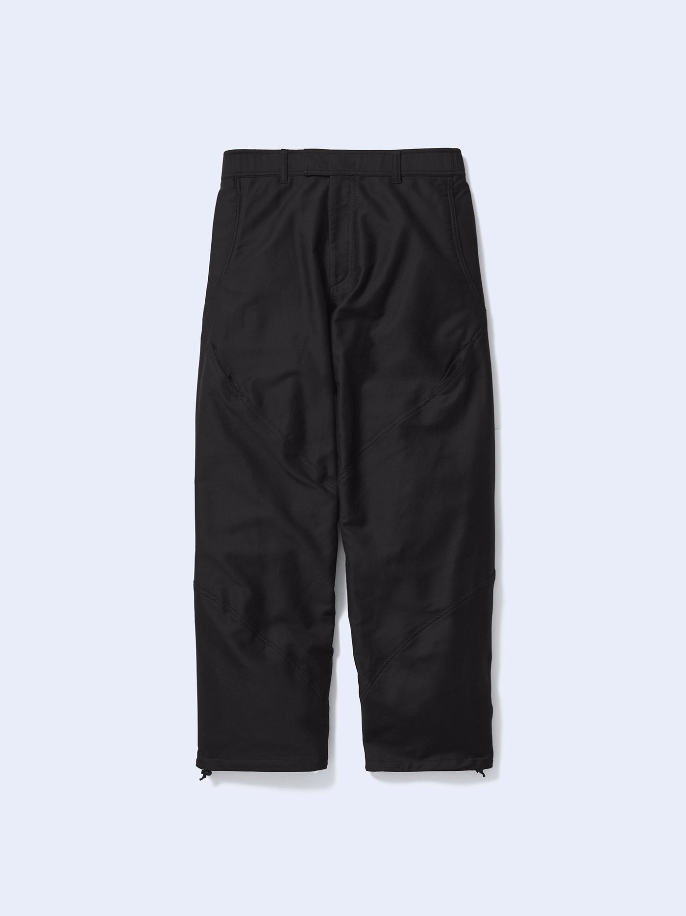 Cotton Silk Blend Helicoid Wide Pants